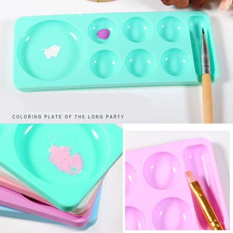 Пластиковые инструменты для ногтей посуда многоцелевая цветовая палитра