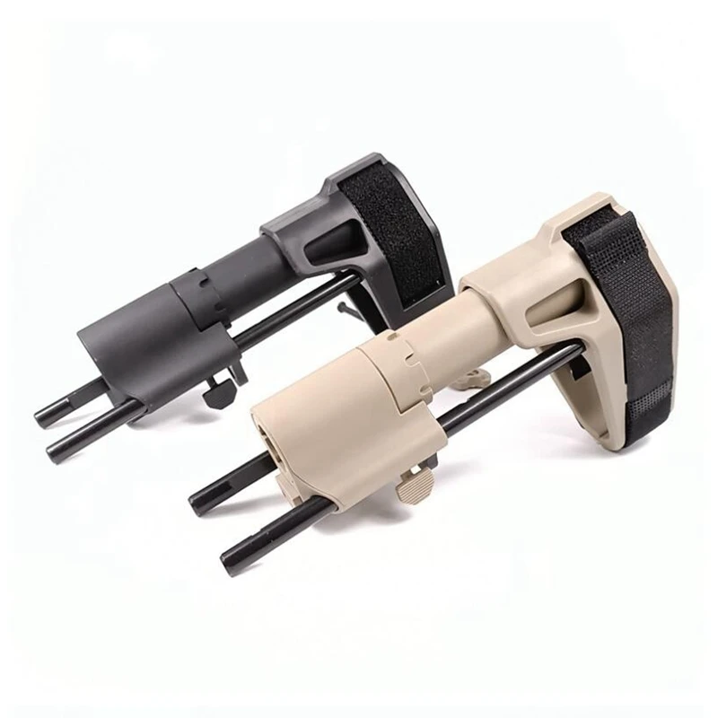 

Tactical Pistol Stabilizing Brace Rifle Buttstock Stock With Buffer Tube M4 M16 AR15 Stock Receiver Gel Ball Airsoft Accessories