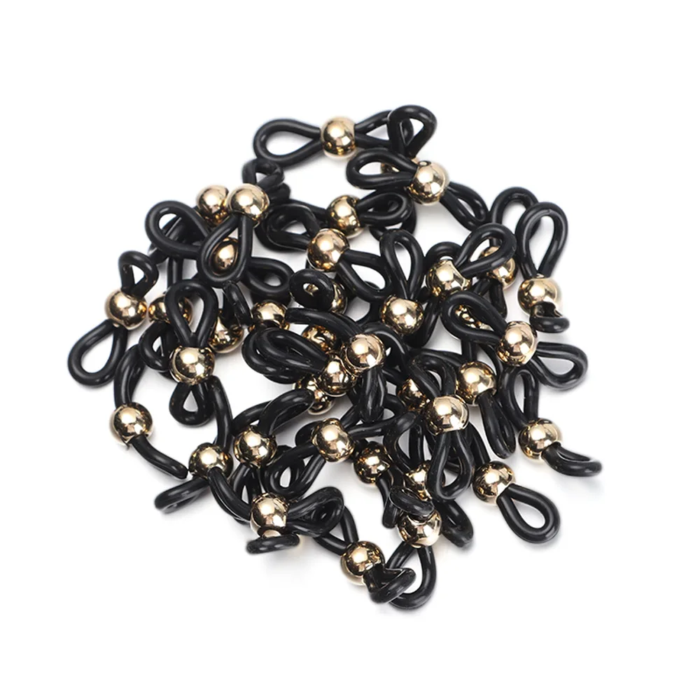 50 шт. очки с цепочкой заканчивается фиксатор Ушные крючки рюмка разъемы