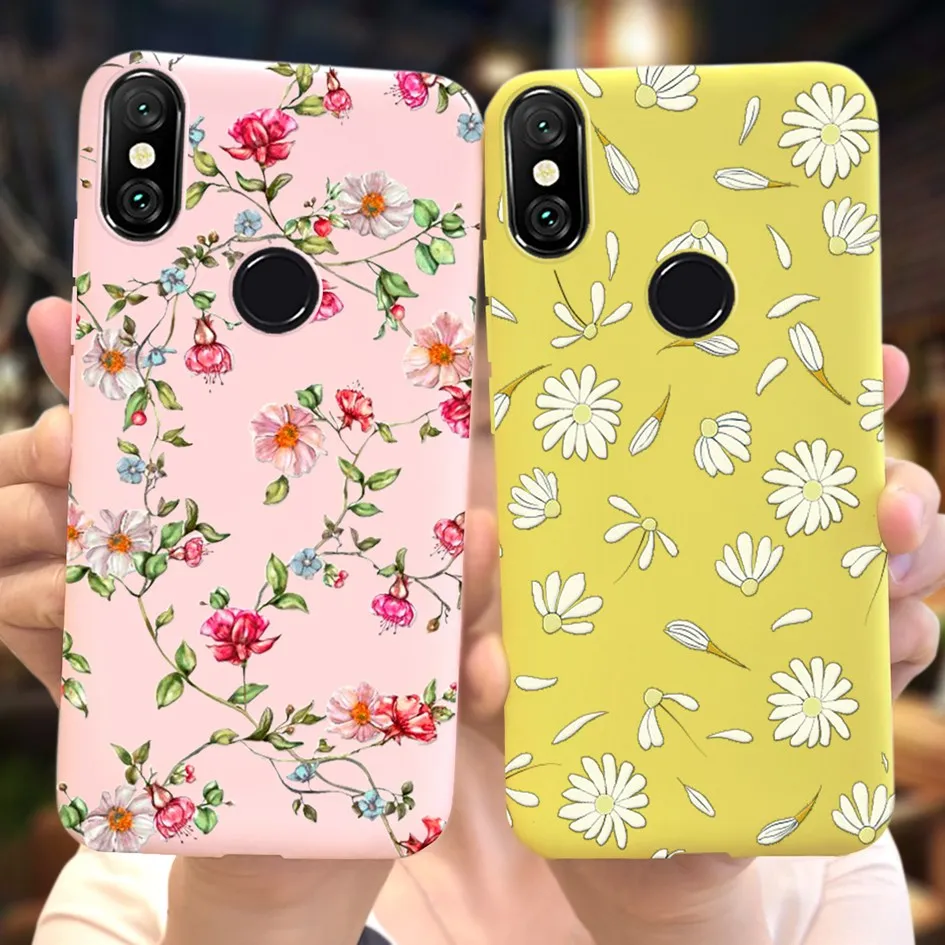 Силиконовый Модный чехол для Xiaomi Mi8 Lite мягкая задняя крышка телефона с рисунком