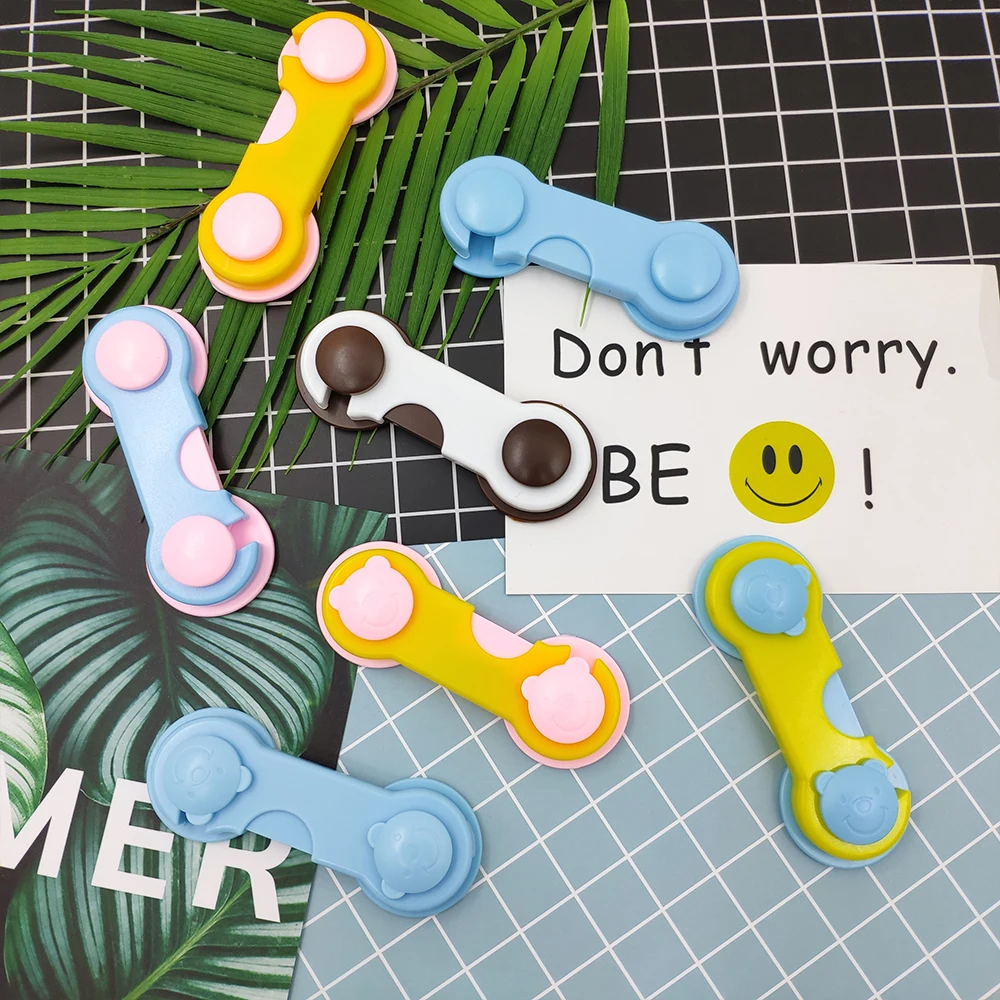 10 шт./лот замок для ящика двери Шкаф Холодильник туалет детские безопасные замки