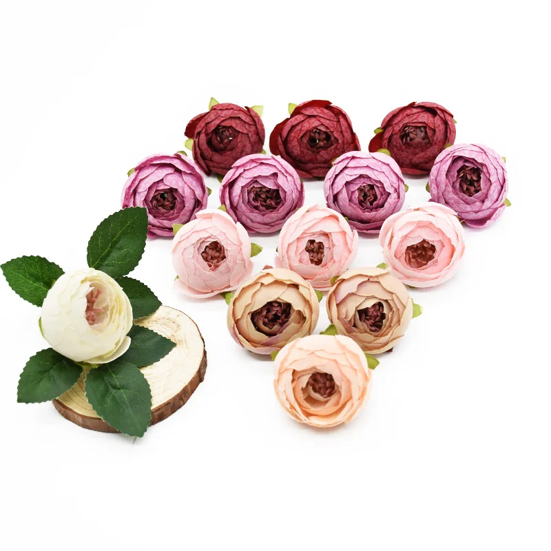 100pcs tea buds rose artificial flowers wedding home decoration accessories diy gifts box wrist crafts scrapbooking photo props free global shipping