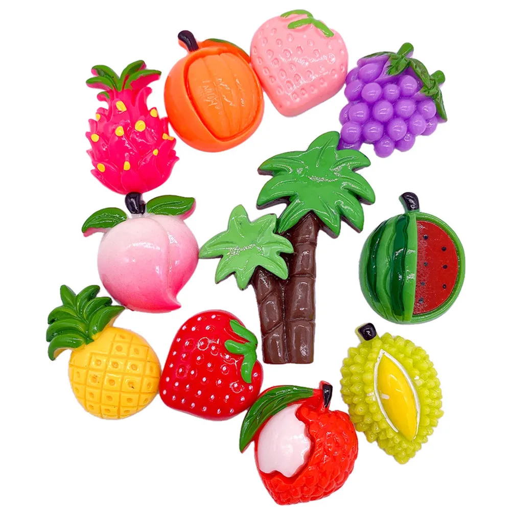 11 шт. поставки слаймов набор фруктов Украшения наполнитель для DIY изготовления
