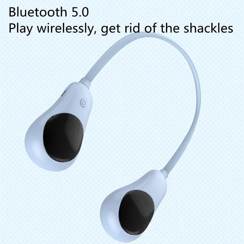 2021 Hanging Neck Wireless Bluetooth Speaker Gift Mini Stereo Portable Outdoor Subwoofer Comfortable To Wear | Электроника