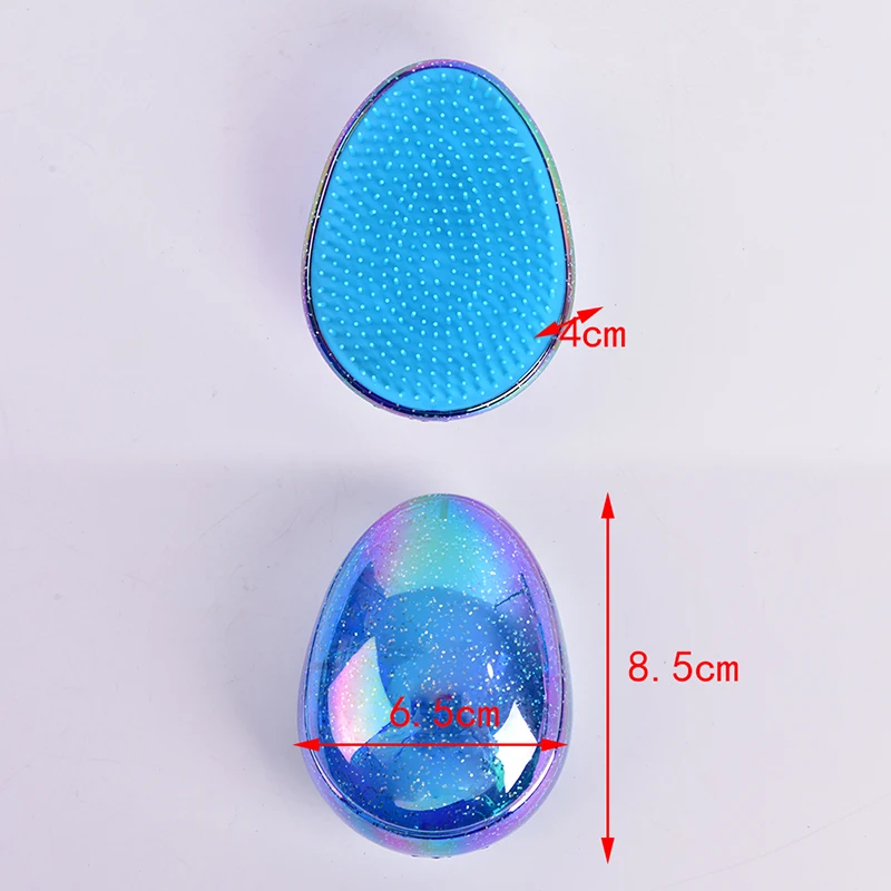 

1PCS Anti Static Hair Comb Eggs Round Shape Soft Styling Tools Hair Brushes For Women Travel Hair Detangling Smoothing Comb