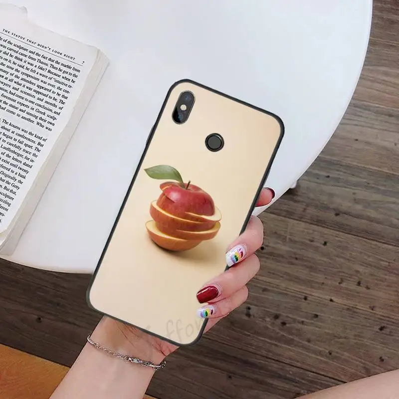 

Creativity design fruit apple Phone Case For Xiaomi Redmi 7 9t 9se k20 mi8 max3 lite 9 note 8 9s 10 pro Shell Cover Funda