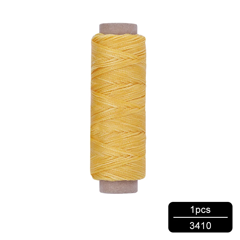 NO.3410 MIUSIE 1 шт. 50 м 150D 1 мм кожаный вощеный шнур для DIY инструмент для рукоделия ручная строчка плоская Вощеная швейная линия - Цвет: NO.3410