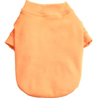summer dog t shirt orange color dog clothes cat puppy clothing tee shirt apparel yorkshire pomeranian poodle corgi costume