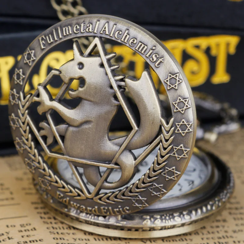 Карманные часы Alchemist цепочка-ожерелье мужские кварцевые из нержавеющей стали