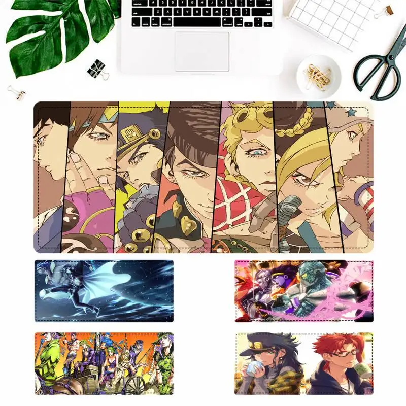 

Cartoon JoJo Bizarre Adventure Gaming Mouse Pad Gamer Keyboard Maus Pad Desk Mouse Mat Game Accessories For Overwatch