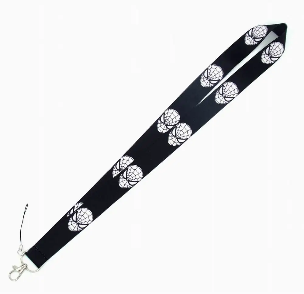 Бесплатная доставка 200/лот Спайдермен телефон ремешок КЛЮЧИ ID шейный ремень