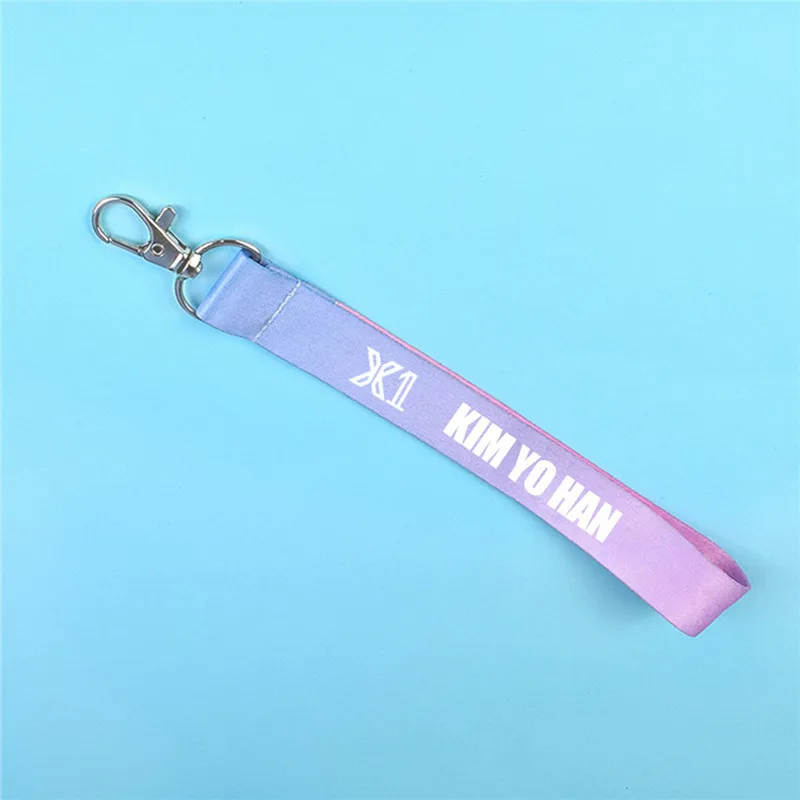 JCF794 KPOP X1 XONE брелок для ключей CHAJUNHO HANSEUNGWOO KIMYOHAN LEEHANGYUL градиентный ремешок