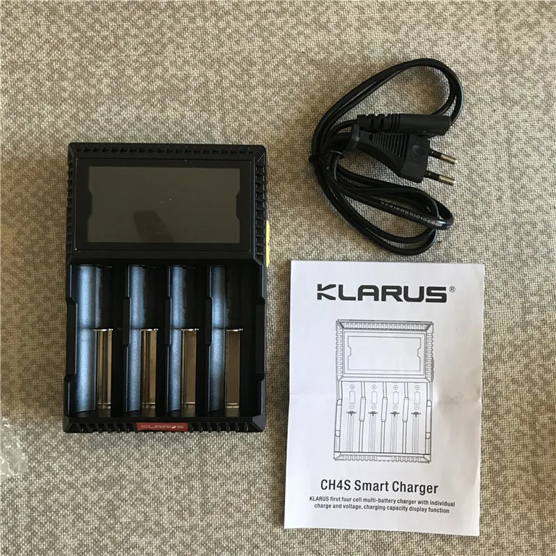 Klarus CH4S 4 слота LiFePO4 26650 18650 16340 14500 Li-Ion Ni-MH Ni-Cd AA AAA зарядное устройство с