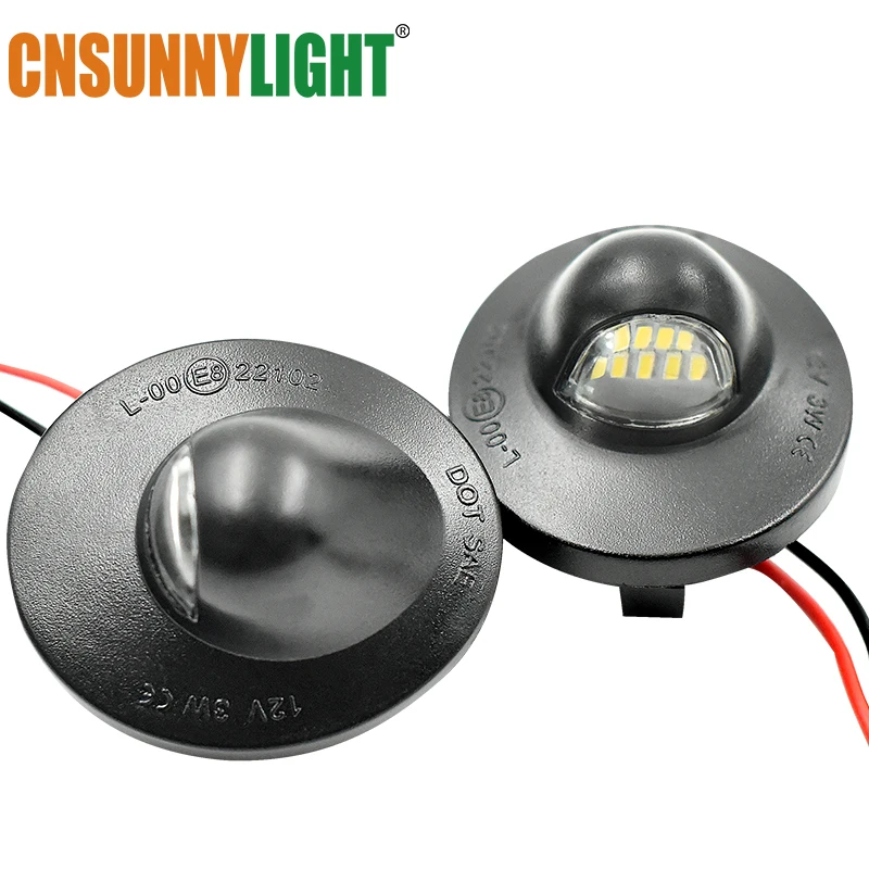 CNSUNNYLIGHT 2 шт. 9 светодиодный s белая доска Canbus автомобильные номерные знаки лампы