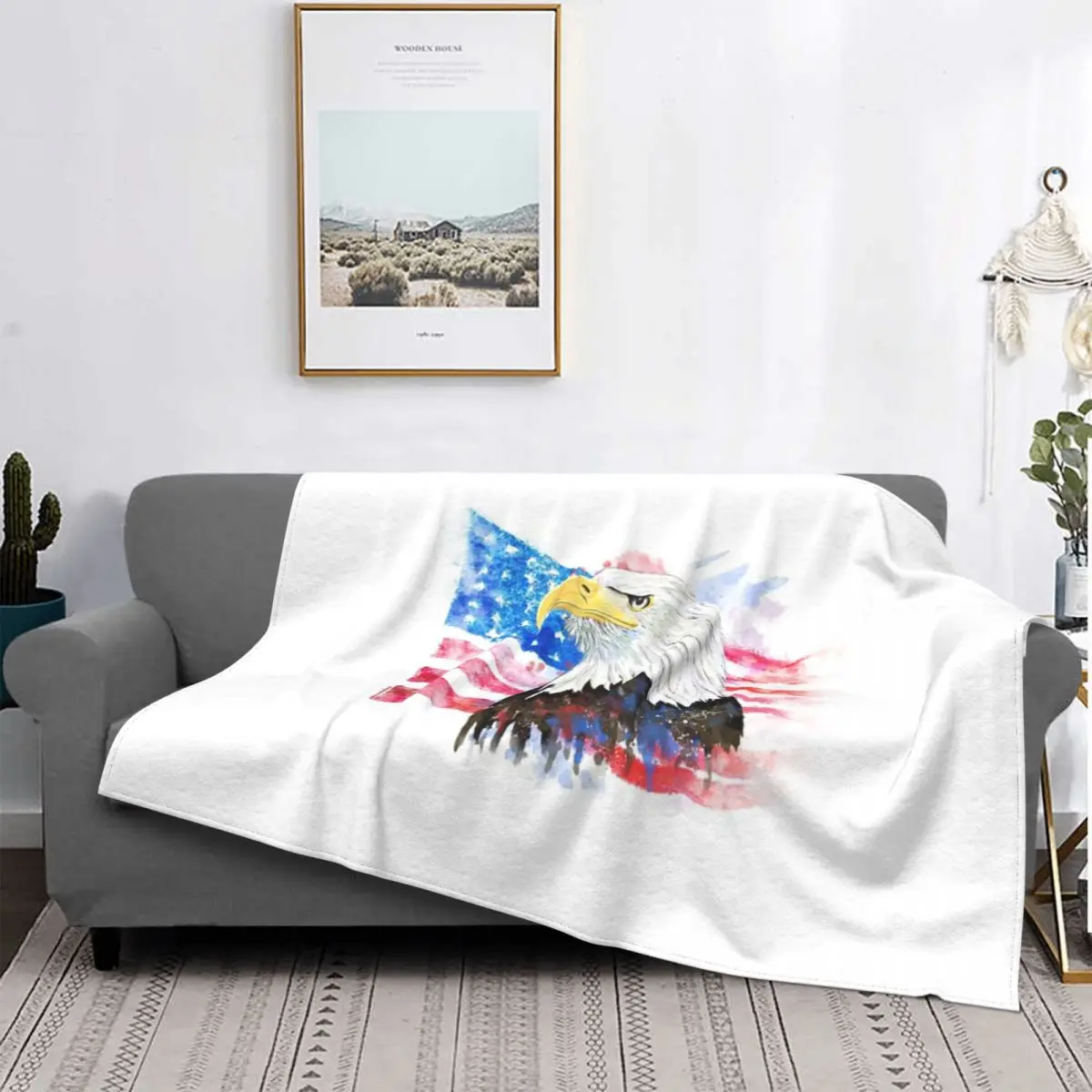 

Manta de acuarela a cuadros para cama, colcha a cuadros de Anime, manta Kawaii