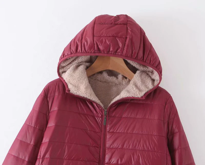 2019 Осенняя теплая Толстая парка с капюшоном и длинными рукавами на молнии