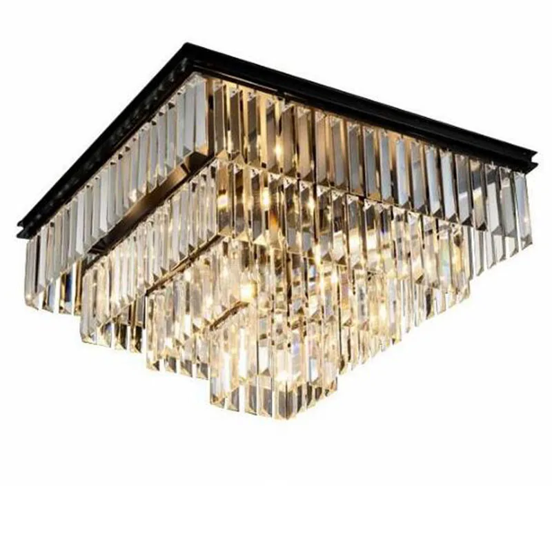 

Manggic Modern Vintage Crystal Ceiling Light Flush Mounted Ceiling Light for Home and Hotel Decoration