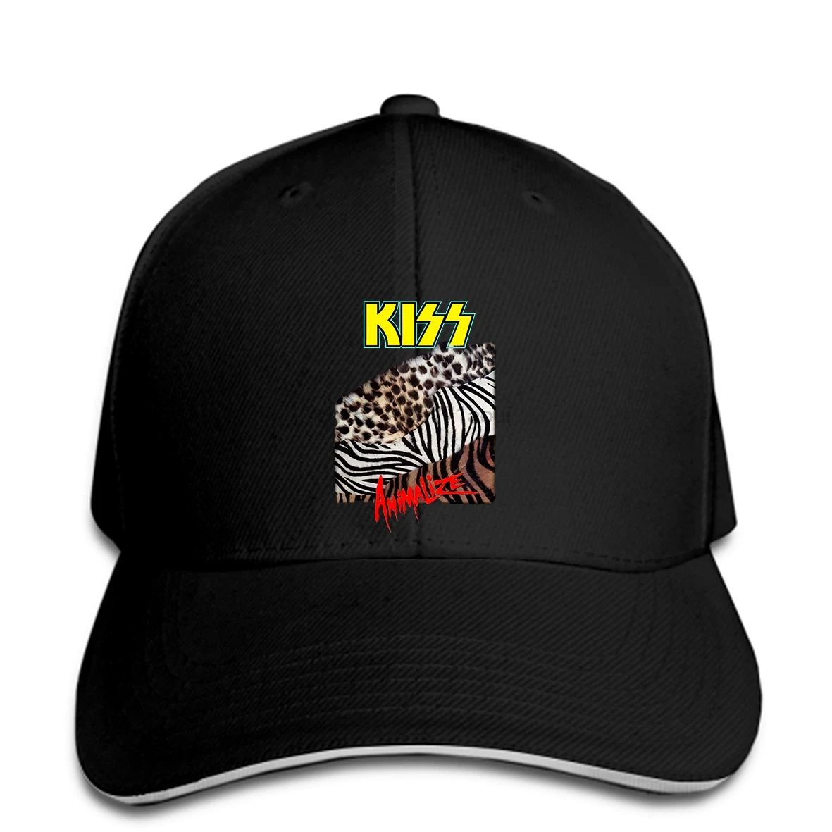 

Baseball cap Kiss Animalize Tour 85 Baseball caps Double-sided Man Fashion Round Collar Print hat Top Funny