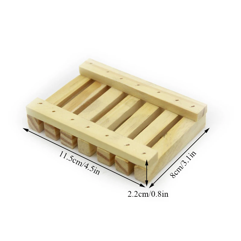 

Durable Wooden Holder Storage Soap Tray Bathroom Soap Case Holder Soap Rack Bathroom Accessories Handmade Plate Box Container