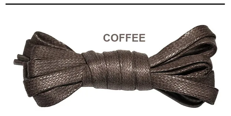 50/80/100/120CM 1Pair Unisex Waxed Flat Shoelaces Leather Waterproof Casual Shoes Laces Boots Shoelace For Shoes Accessories