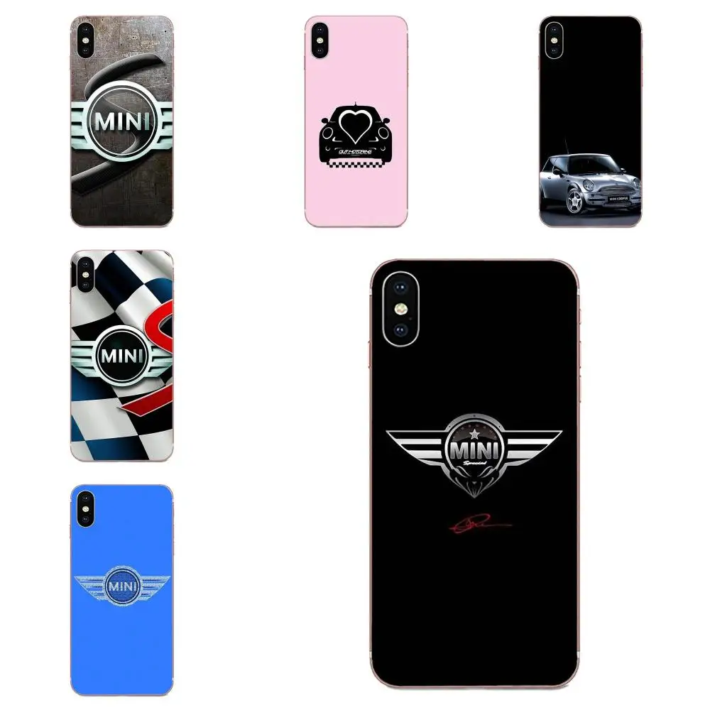 Мягкий чехол для телефона Apple iPhone 4 4s 5 5C 5S SE 6 6S 7 8 11 Plus Pro X XS Max XR Car Mini Cooper