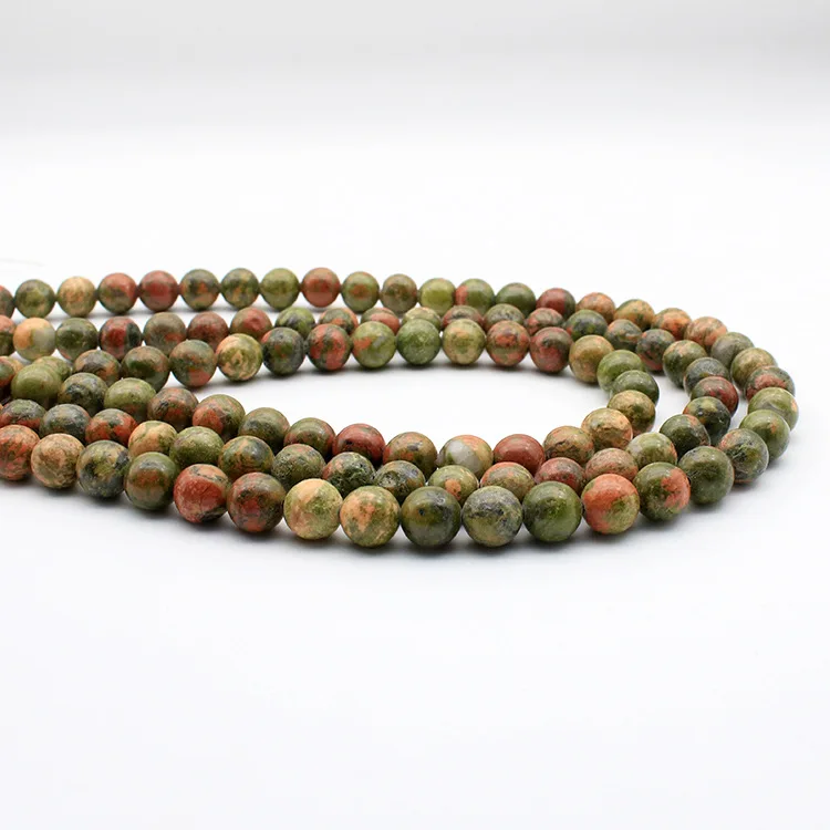 Натуральный цветок зеленый бисер ювелирное изделие 6 мм 8 10 ручная работа из