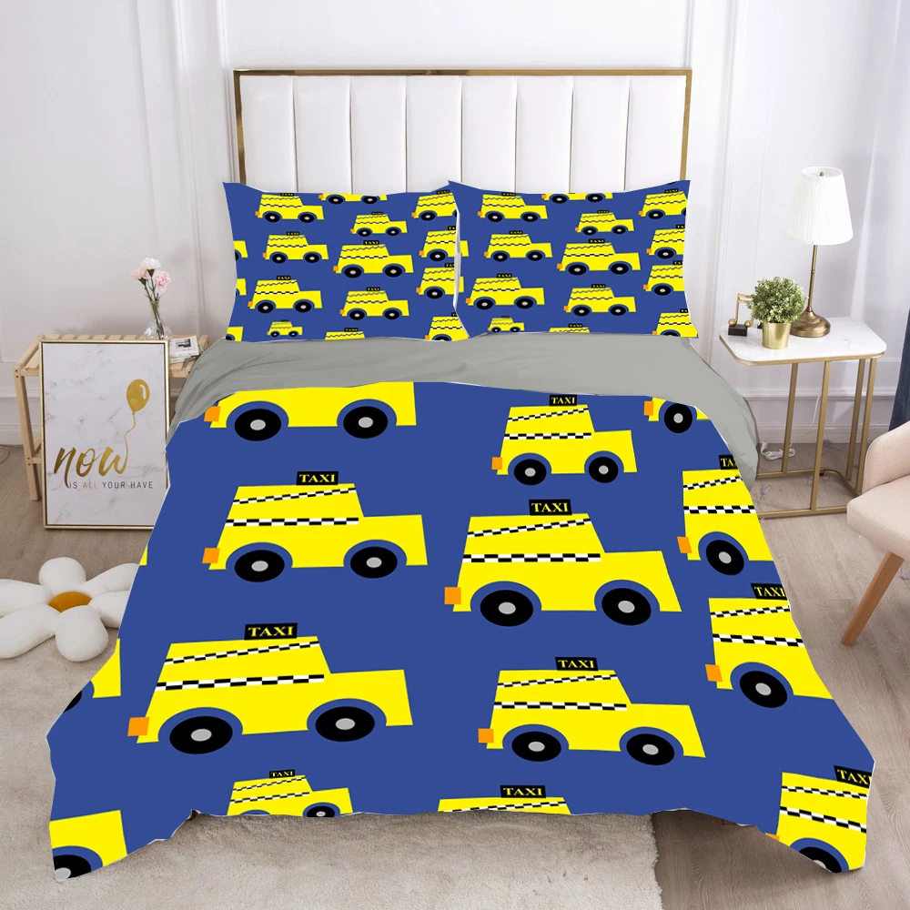 

ZEIMON Vintage Car 3D Bedding Set Cartoon Blanket/Quilt/Duvet Cover Queen King Size And Pillowcase Bedclothes For Bedroom Home