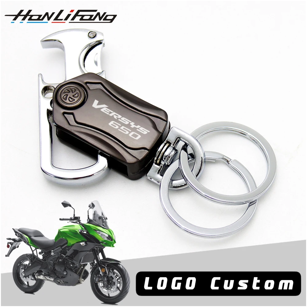 

For Kawasaki Versys 650 1000 VERSYS X300 Multifunctional Keychain Custom Lettering Accessories Motorcycle Metal Keyring