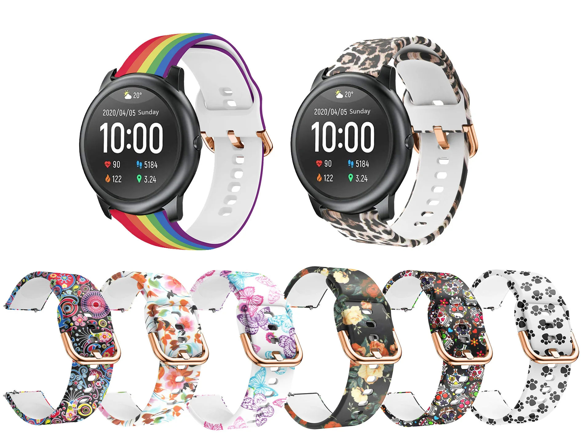

Браслет для часов 22 мм для Xiaomi haylou Солнечный ls05 smart watch мягкий силиконовый сменные ремешки, correa, модная новинка