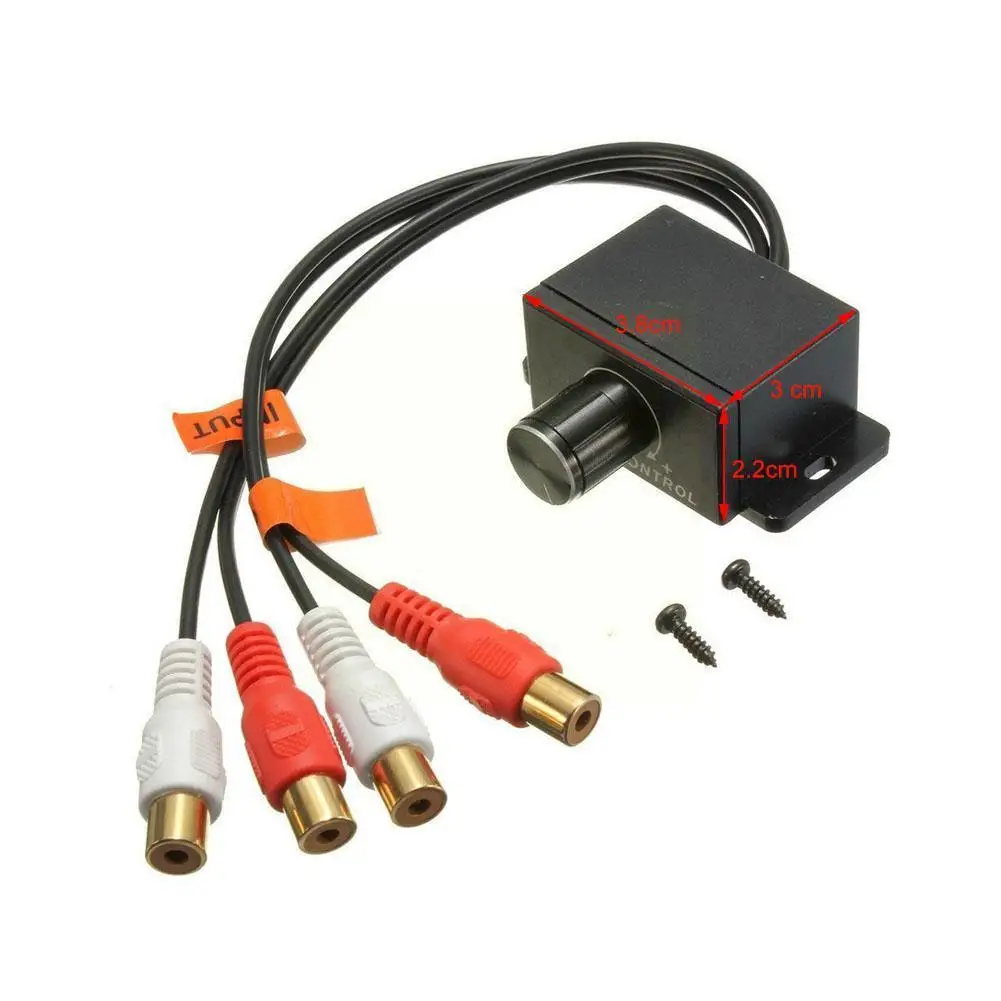 Автомобильный усилитель звука бас RCA уровень дистанционное управление