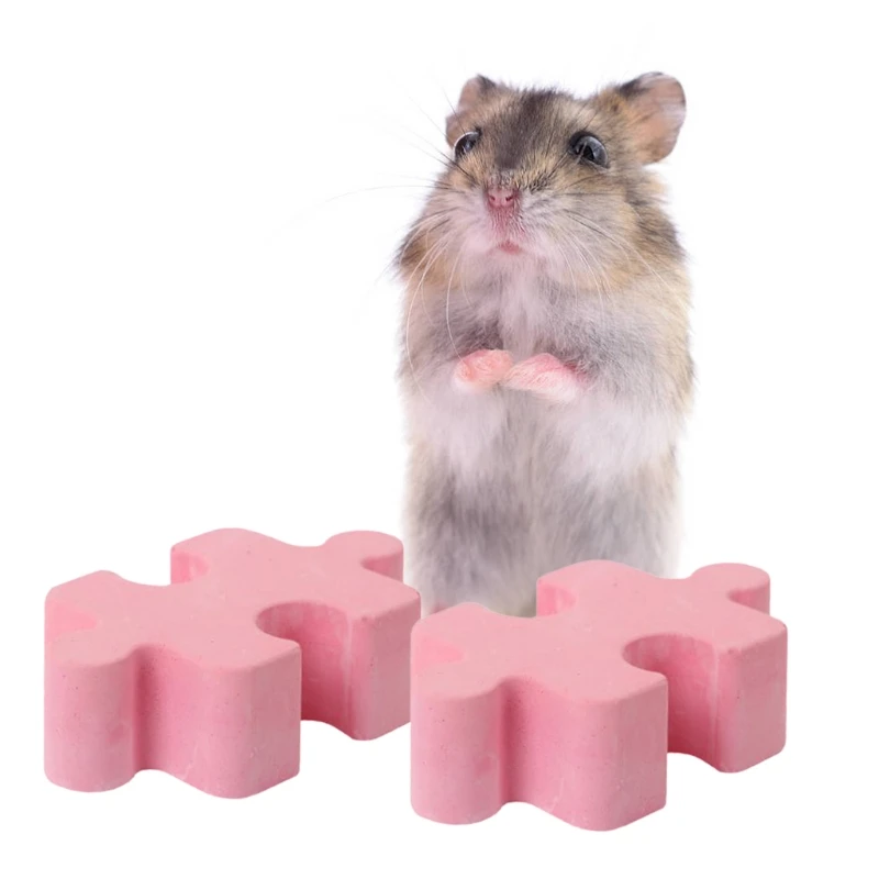 

Animal Teeth Molar Toys Hamster Rabbit Mineral Stone Hamster Rabbit Teeth Grinding Supplies Natural Pie