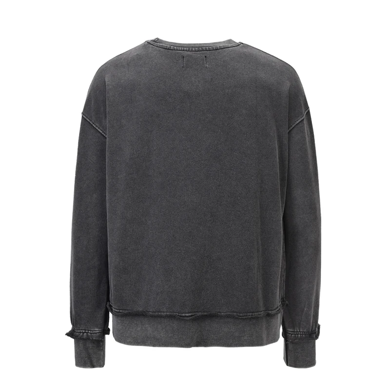 HEYGUYS популярные мужские свитшоты с эффектом потертости модный фирменный