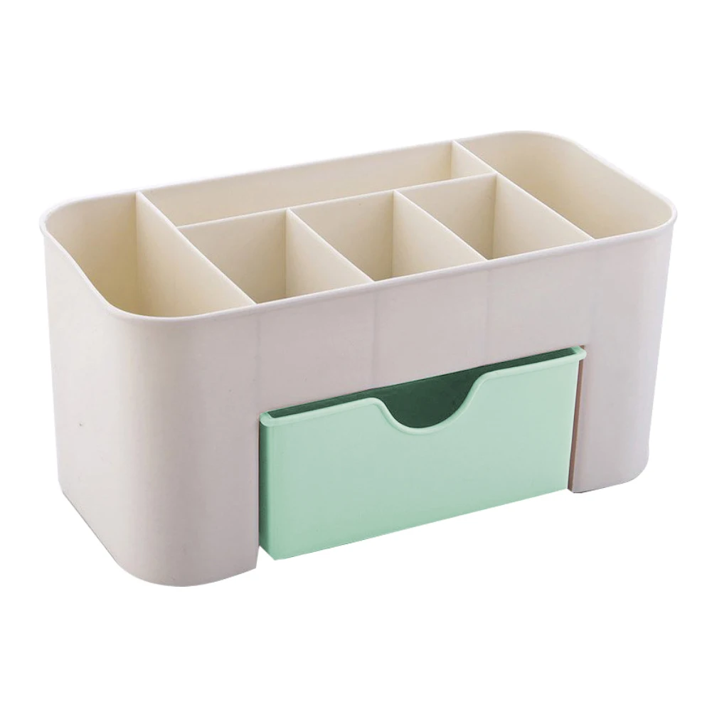 Green 1pcs 1/2 шт Пластиковые ящики для хранения косметическая кисточка держатель ювелирных изделий ящик для хранения косметики ящик для хранения организаторов полка для хранения различных вещей Органайзер - Цвет: Green 1pcs