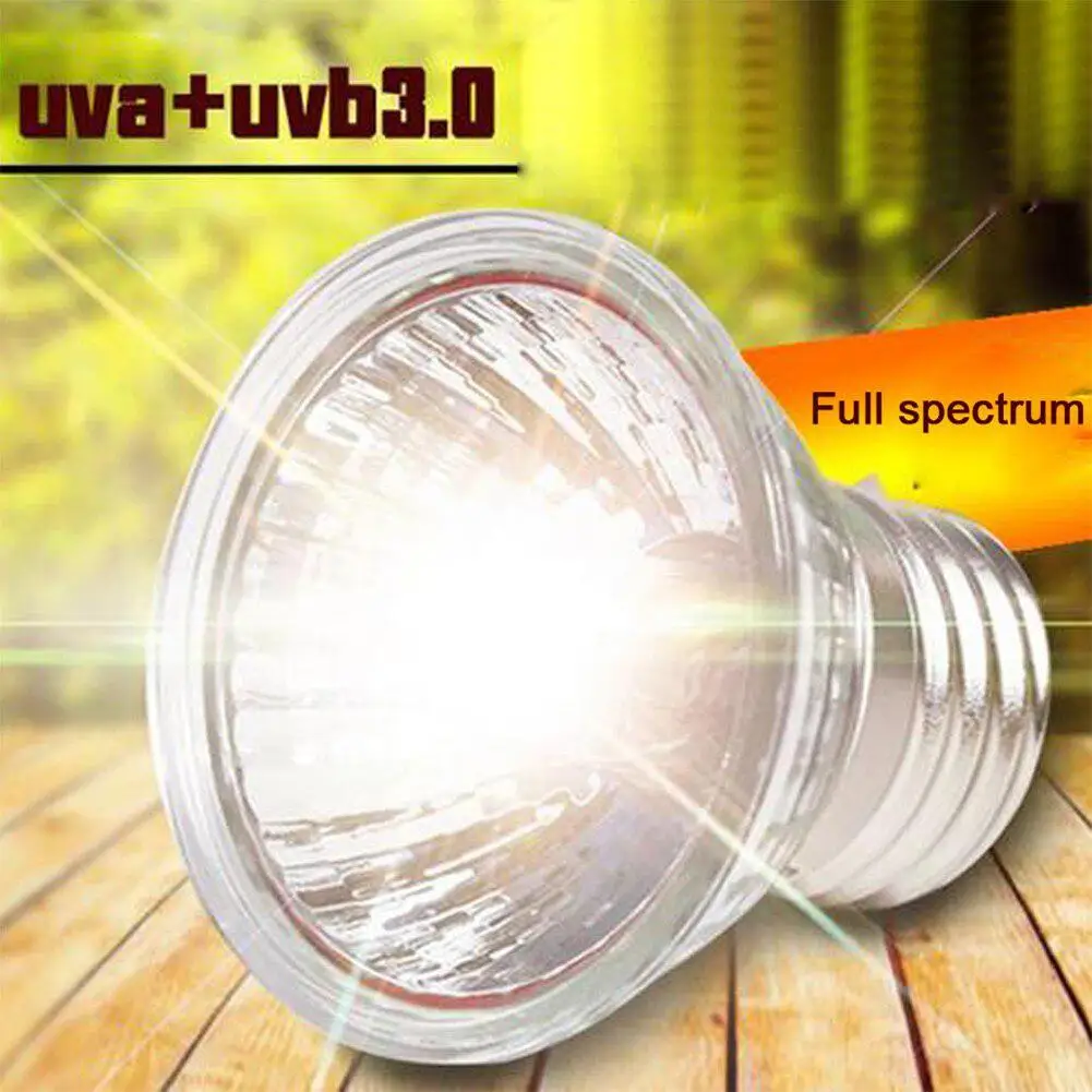 

25W/50W/75W UVA + UVB Full Spectrum Sun Lamp Sunbathe Heat Lamp/Bulb/Light for Lizard Reptiles and Amphibians 110V/220V