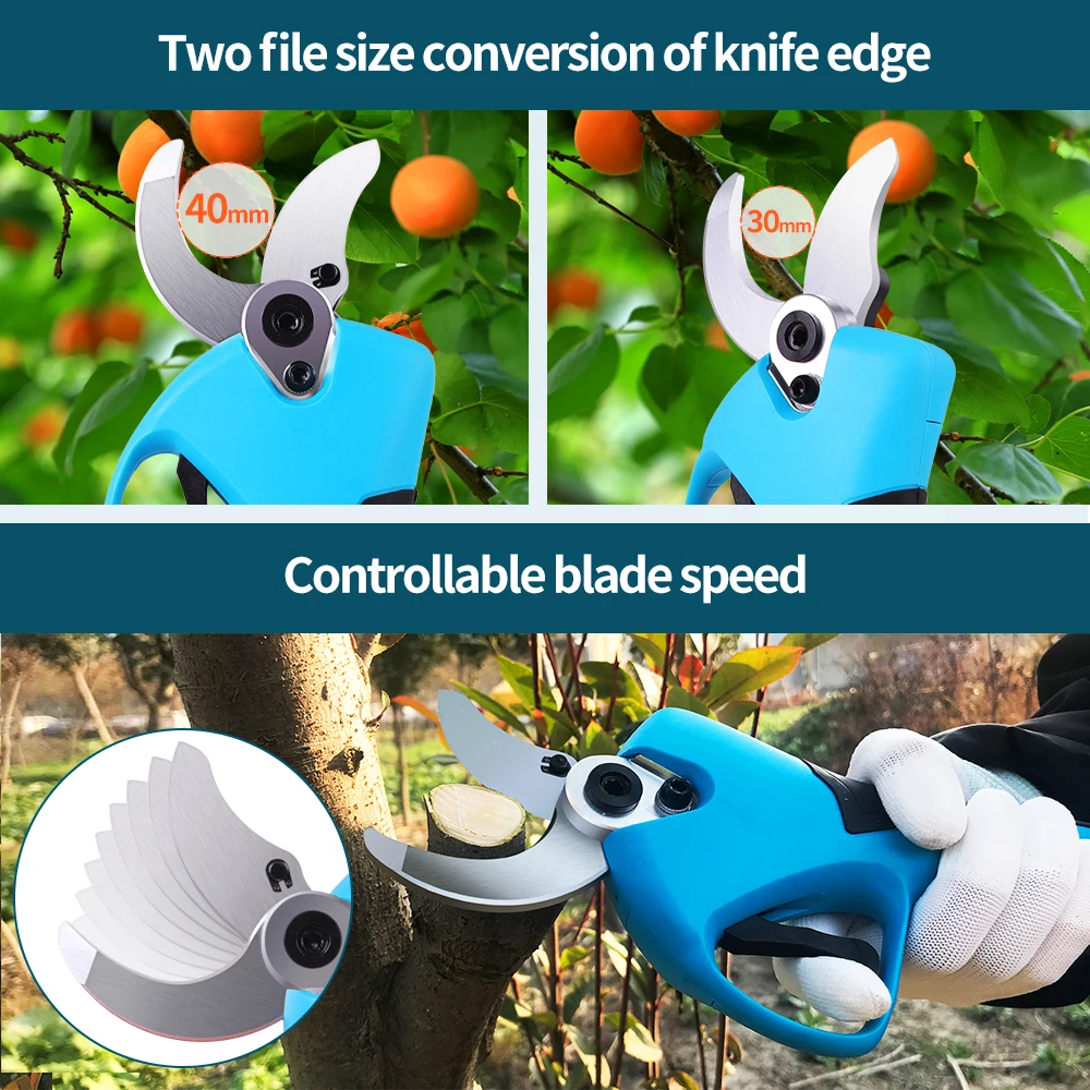 

SC-8605 SUCA Pruner Garden Tools Electric Shears Cutting Wooden Branches 40mm Lithium Battery Pruning Scissors