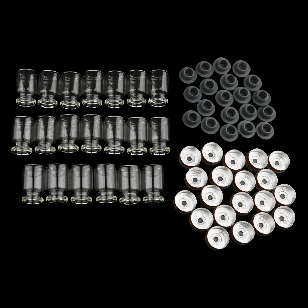 20pcs 5ml Transparent Glass Bottles Rubber Stopper Vials with Cap for Cosmetic Liquid Essential Oil Home Travel | Красота и здоровье