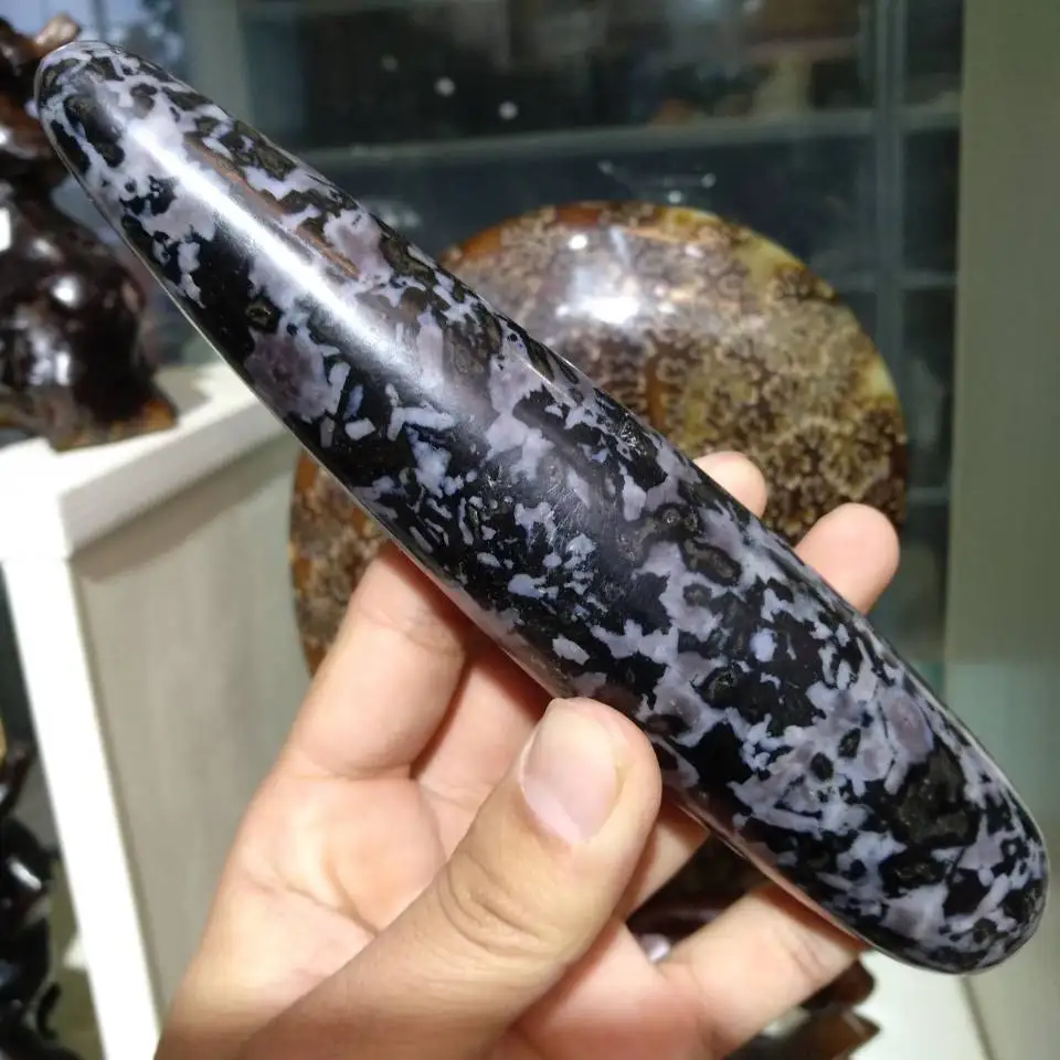 18 см натуральный gabbroCrystal массаж йони палочка для женщин здоровье или