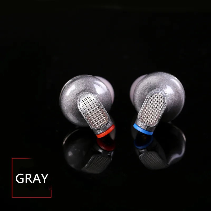 SENFER DT6 PRO 1DD+ 2BA гибридные наушники в ухо HIFI DJ бег спортивные наушники съемный MMCX кабель V90 ZSN T2 V80 BL03 - Цвет: gray with mic