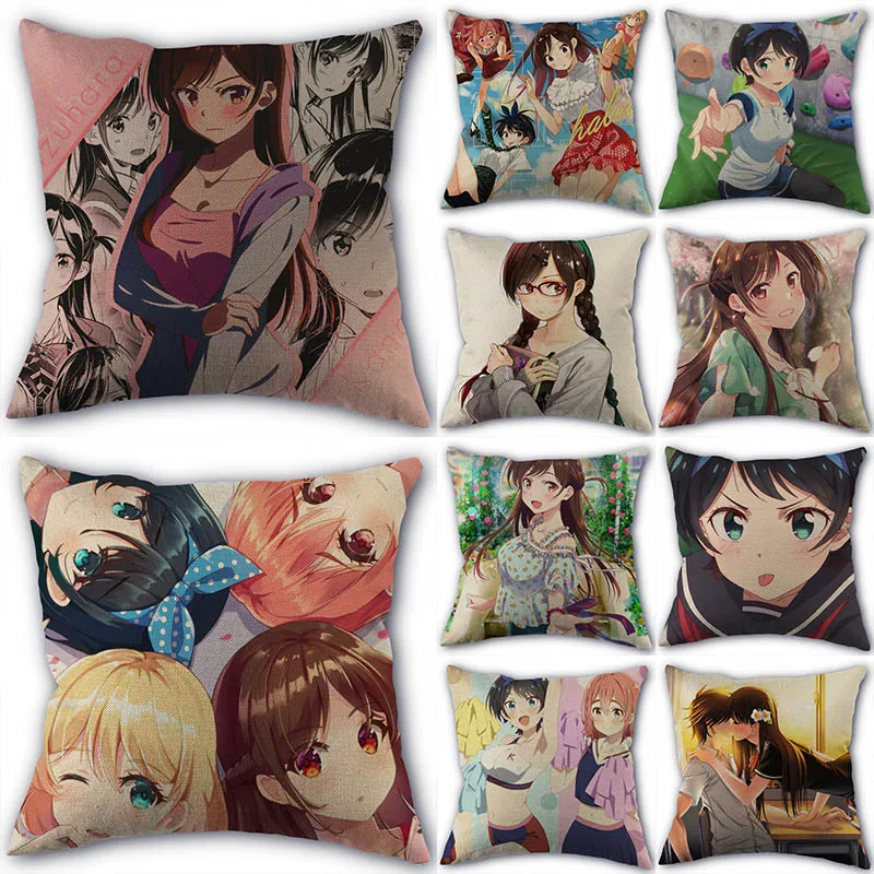 

Наволочка на молнии, наволочка с аниме хлопок, 1119