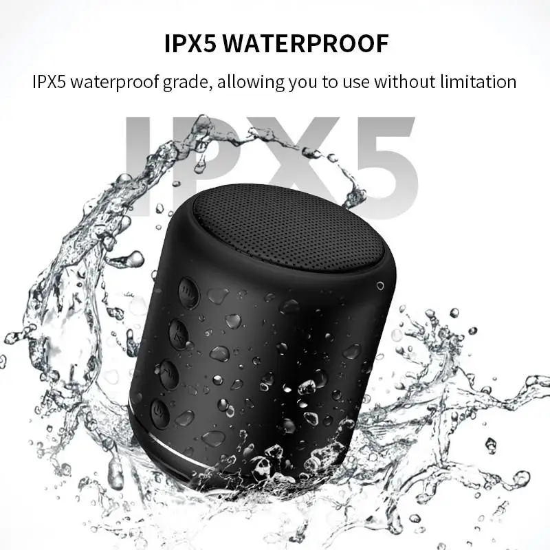 Y7 Wireless Bluetooth 4.2 Speaker IPX5 Waterproof FM Radio Hifi Portable Stereo Music Surround Outdoor Support TF Card | Электроника