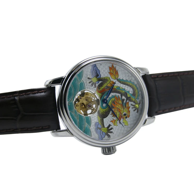 

Super Men's Real Tourbillon Watches 2020 Limited Edition Silver Dial Luxury Watch