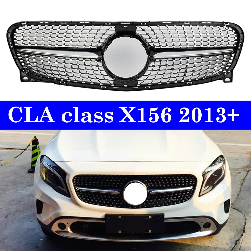 

Front Bumper Diamon Grille Mesh For Mercedes GLA Class X156 GLA200 GLA250