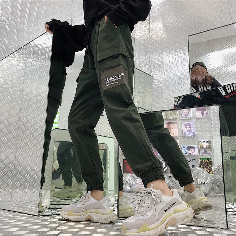 

Cargo Pants Women Autumn and Winter Loose High-Waist Pants Harajuku Style Fashion Ankle Banded Pants Women