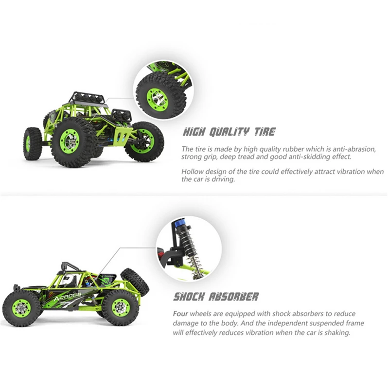 wltoys 12428 rc автомобиль 4wd 24 ггц 112 радиоу