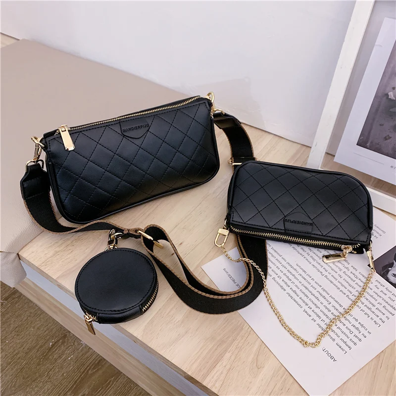 Комплект из 3 предметов дизайнерские Брендовые женские сумки кожаные 2019