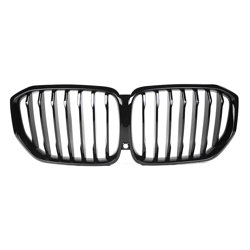 

Single Slat Glossy Black Front Kidney Grill Grille Night Vision For BMW X5 G05 2019