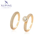 Xuping Модные Элегантные Ювелирные изделия Новое поступление Набор Колец золотого цвета для женщин и мужчин свадебные подарки A00844961
