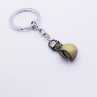 trendy vintage punk boxing gloves keychain car key chain promotion small gift metal key ring jewelry accessories gift