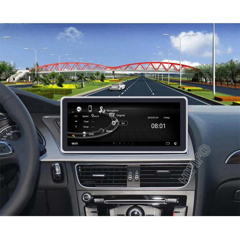 Автомобильная стереосистема 10 25 дюйма 4 ядра Android для Audi A4 B8 A5 2009 2016 Wi Fi 4G 2 + 32 ГБ ОЗУ