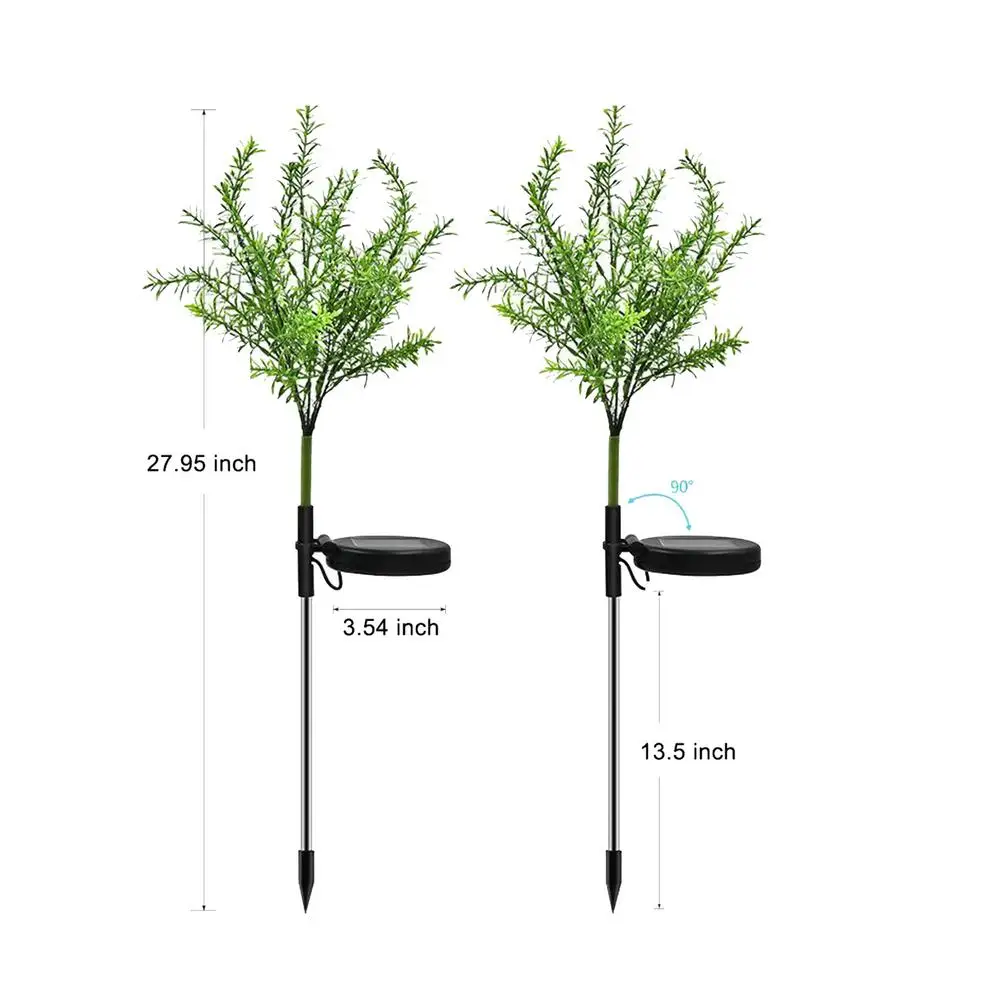 

2pcs Solar Christmas Tree Light Decor Outdoor Garden Solar Lamp Lawn Landscape Lighting Exquisite Colorful LED Lantern Lamp